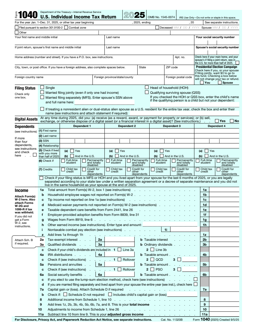 How to Fill Out Form 1040 | MergedPDF